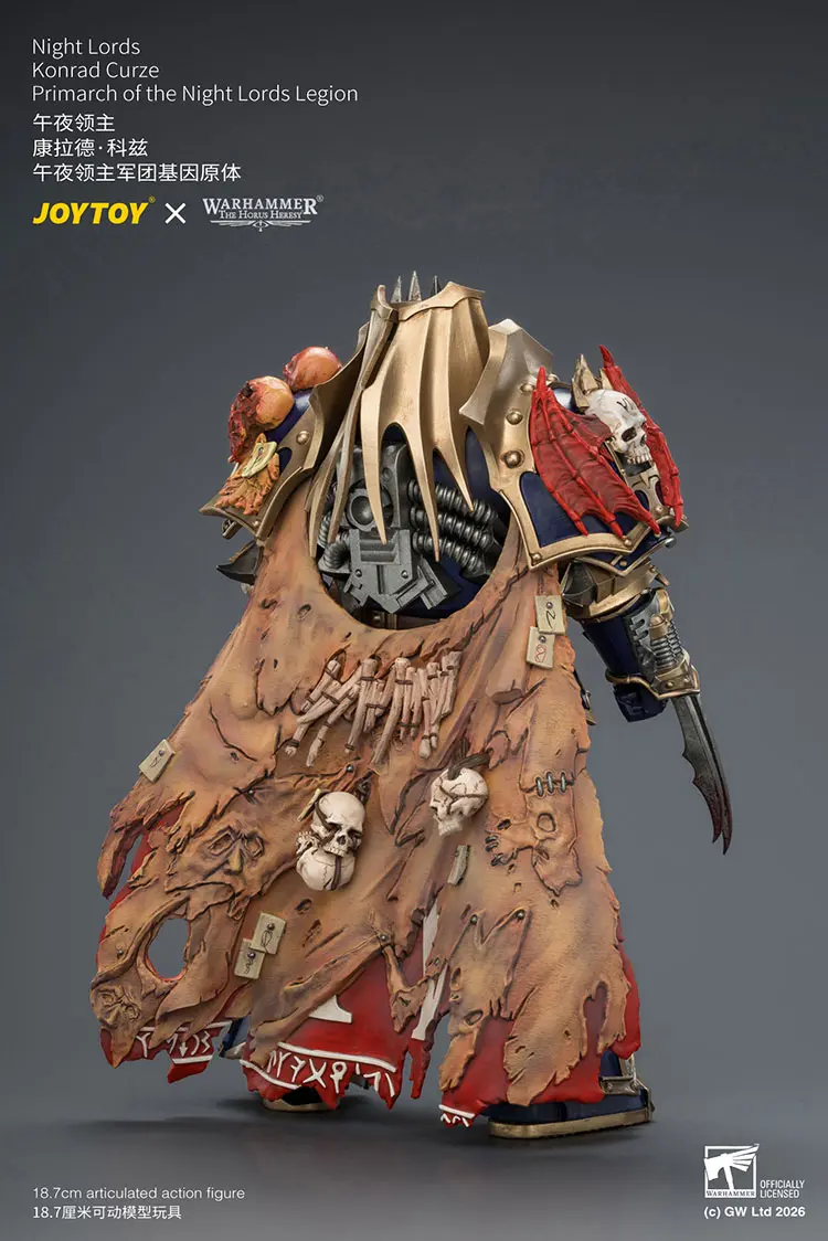 the back of Action Figure - Night Lords Konrad Curze Primarch of the Night Lords Legion 1 18 - JOYTOY Warhammer The Horus Heresy rectangle image The Back Of Action Figure Night Lords Konrad Curze Primarch Of The Night Lords Legion 1 18 Joytoy Warhammer The Horus Heresy Rectangle Image