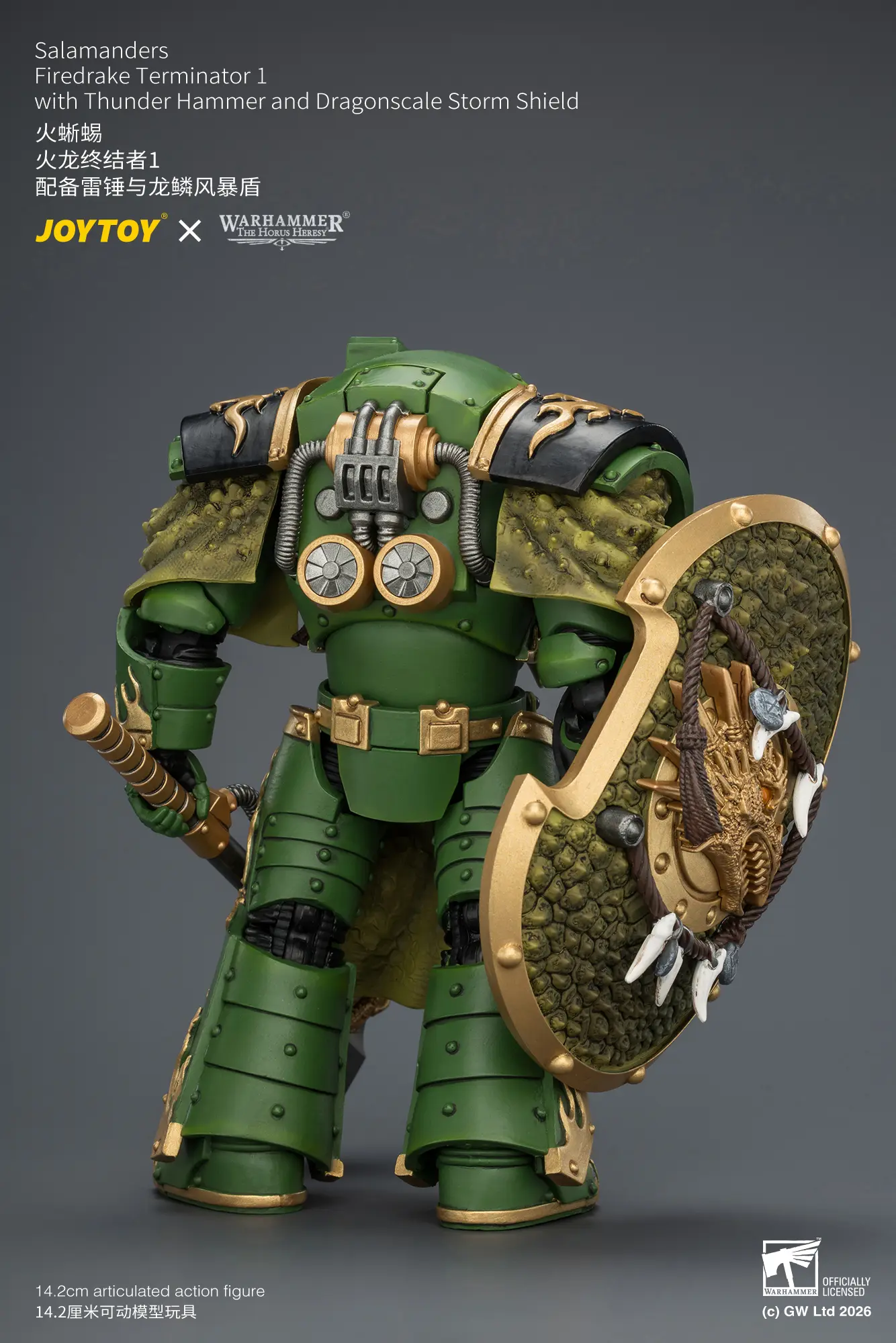 the back of Action Figure - Salamanders Firedrake Terminator 1 with Thunder Hammer and Dragonscale Storm Shield 1 18 - JOTYOY Warhammer The Horus Heresy rectangle image The Back Of Action Figure Salamanders Firedrake Terminator 1 With Thunder Hammer And Dragonscale Storm Shield 1 18 Jotyoy Warhammer The Horus Heresy Rectangle Image