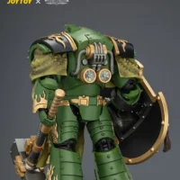 The Back Of Action Figure Salamanders Firedrake Terminator 2 With Thunder Hammer And Dragonscale Storm Shield 1 18 Jotyoy Warhammer The Horus Heresy Rectangle Image