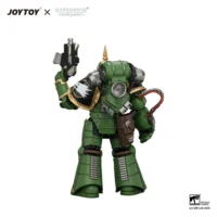 the back of Action Figure - Salamanders MK Ill Tactical Legionary with Plasma Pistol and Bolt Pistol 1 18 - JOTYOY Warhammer The Horus Heresy in white backgrond The Back Of Action Figure Salamanders Mk Ill Tactical Legionary With Plasma Pistol And Bolt Pistol 1 18 Jotyoy Warhammer The Horus Heresy In White Backgrond