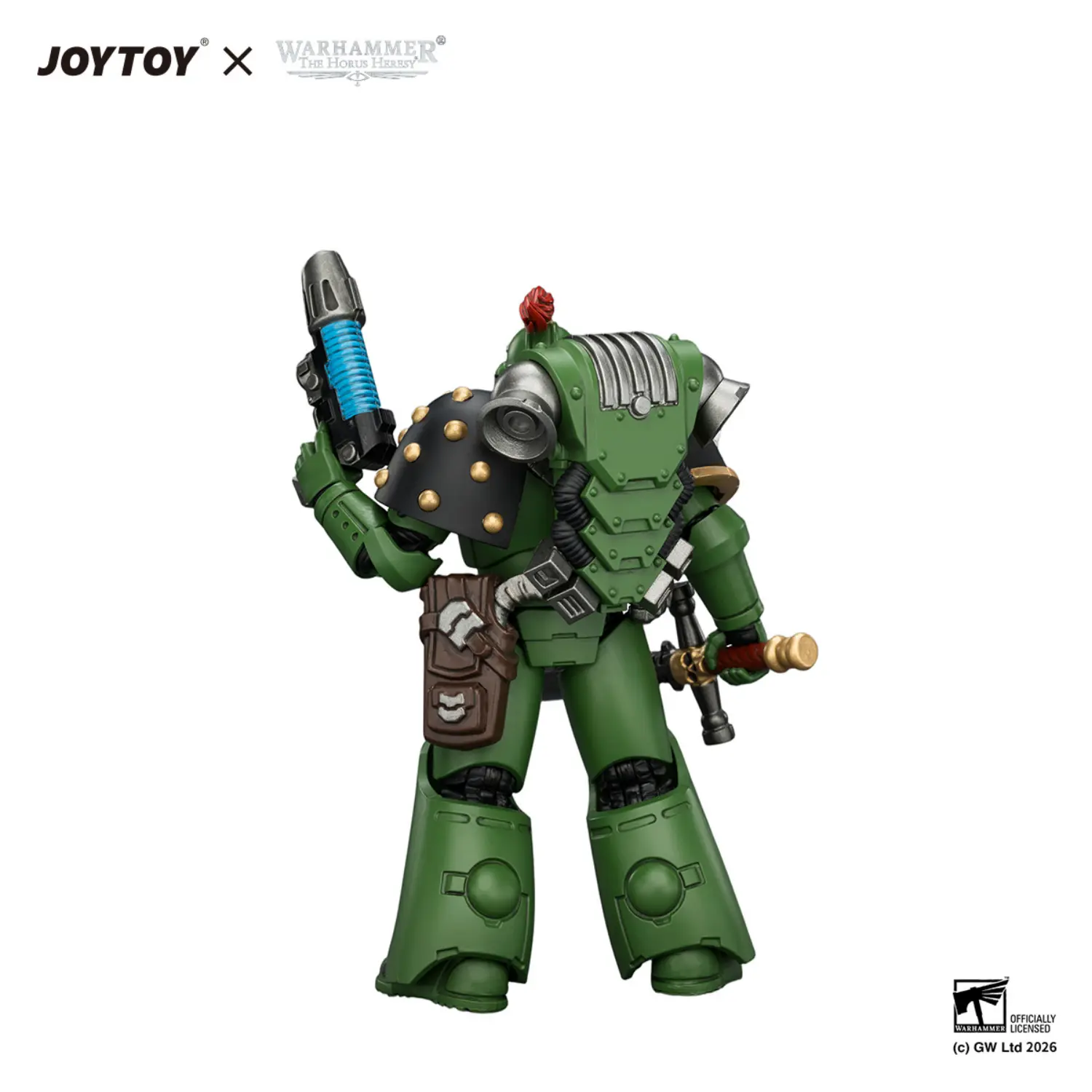 the back of Action Figure - Salamanders MKVI Tactical Legionary 1 18 - JOTYOY Warhammer The Horus Heresy in white background The Back Of Action Figure Salamanders Mkvi Tactical Legionary 1 18 Jotyoy Warhammer The Horus Heresy In White Background