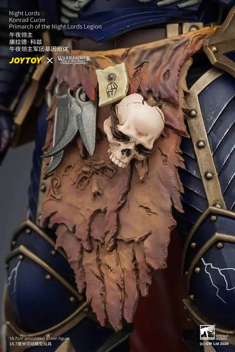 the details of Action Figure - Night Lords Konrad Curze Primarch of the Night Lords Legion 1 18 - JOYTOY Warhammer The Horus Heresy rectangle image 16 The Details Of Action Figure Night Lords Konrad Curze Primarch Of The Night Lords Legion 1 18 Joytoy Warhammer The Horus Heresy Rectangle Image 16