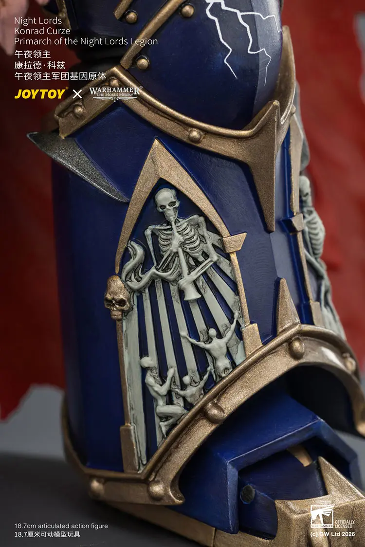 the details of Action Figure - Night Lords Konrad Curze Primarch of the Night Lords Legion 1 18 - JOYTOY Warhammer The Horus Heresy rectangle image 18 The Details Of Action Figure Night Lords Konrad Curze Primarch Of The Night Lords Legion 1 18 Joytoy Warhammer The Horus Heresy Rectangle Image 18