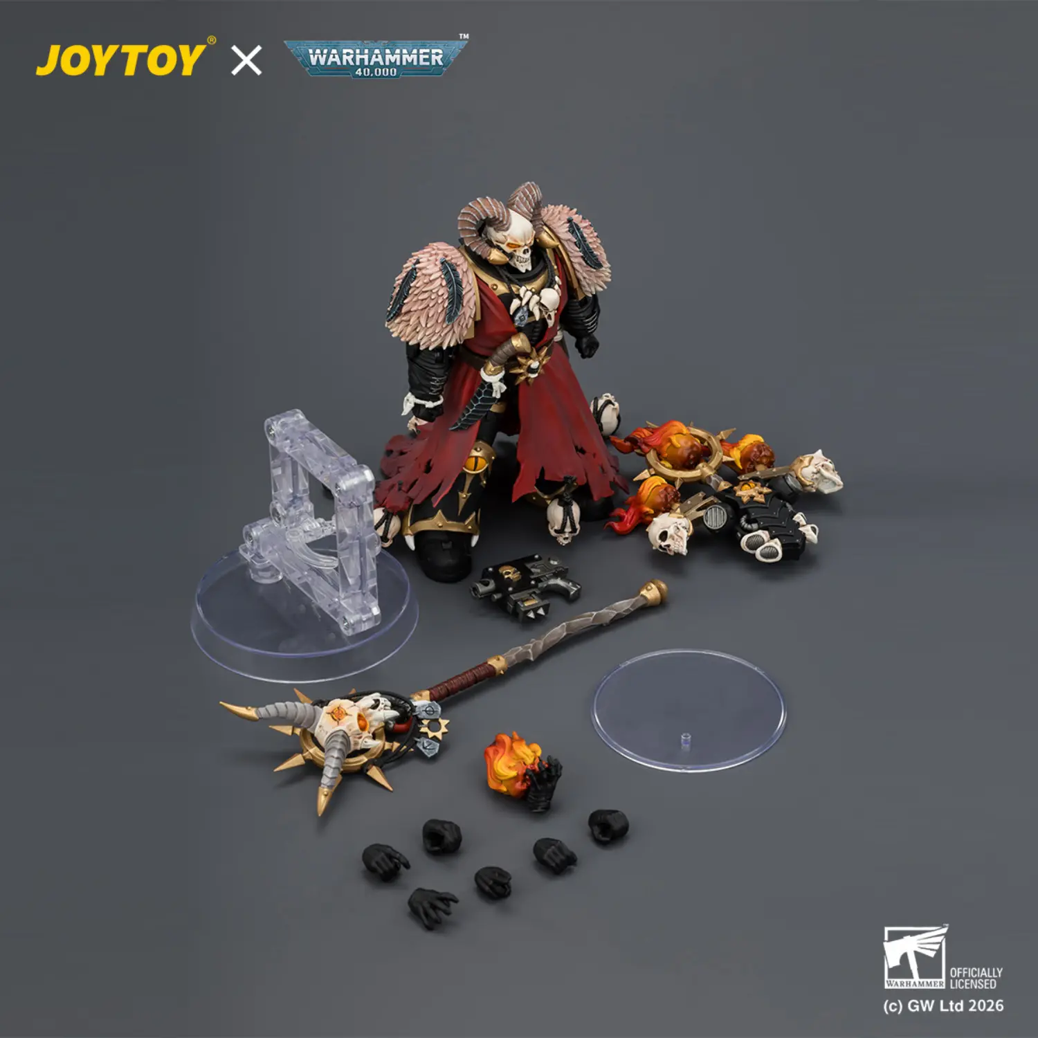 the parts of Action Figure - Black Legion Master of Possession with Staff of Possession and Bolt Pistol 1 18 - JOYTOY Warhammer 40K The Parts Of Action Figure Black Legion Master Of Possession With Staff Of Possession And Bolt Pistol 1 18 Joytoy Warhammer 40k