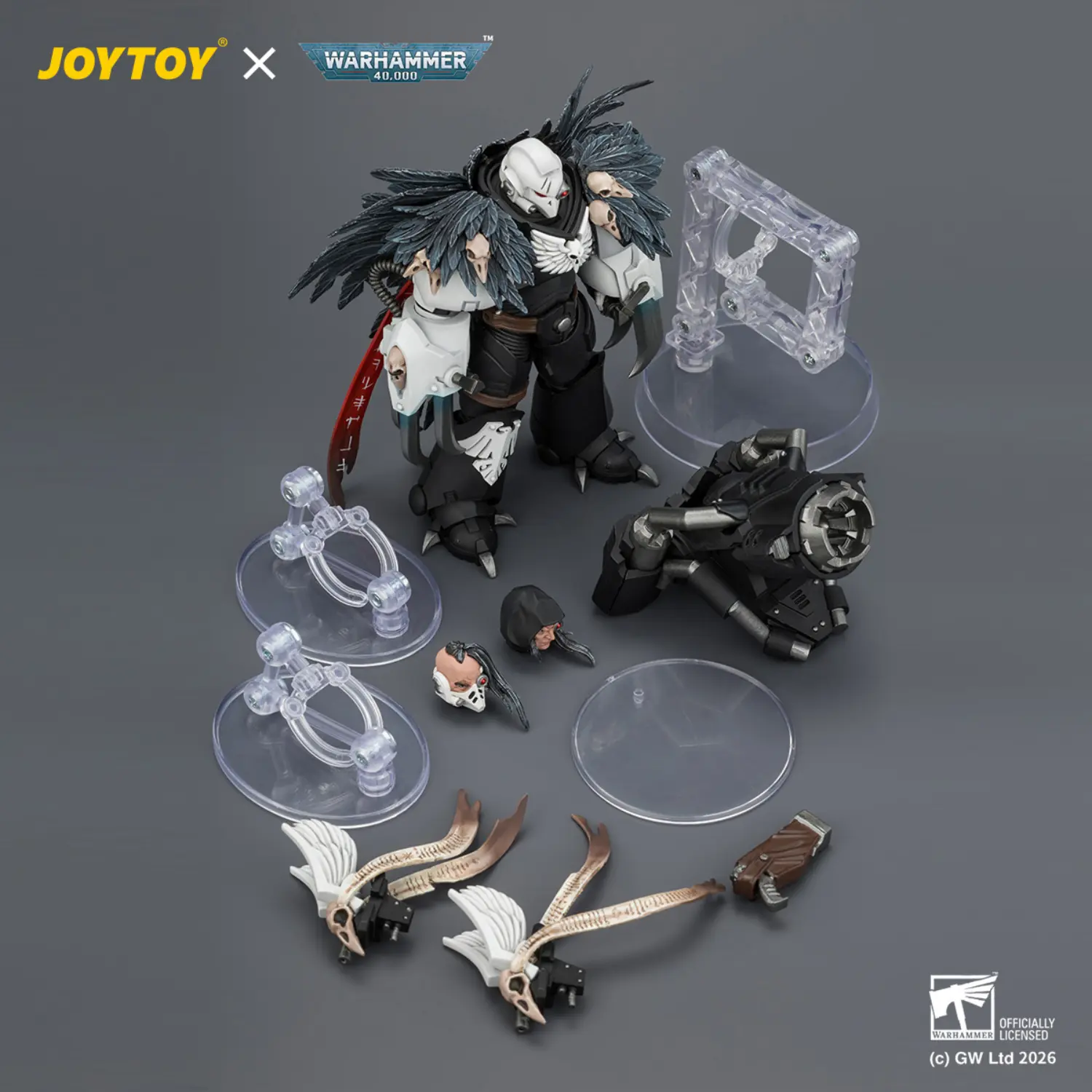 the parts of Action Figure - Raven Guard Chapter Master Aethon Shaan with Claws of Severax 1 18 - JOYTOY Warhammer 40K The Parts Of Action Figure Raven Guard Chapter Master Aethon Shaan With Claws Of Severax 1 18 Joytoy Warhammer 40k