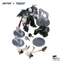 the parts of Action Figure - Raven Guard Chapter Master Aethon Shaan with Claws of Severax 1 18 - JOYTOY Warhammer 40K in white background The Parts Of Action Figure Raven Guard Chapter Master Aethon Shaan With Claws Of Severax 1 18 Joytoy Warhammer 40k In White Background