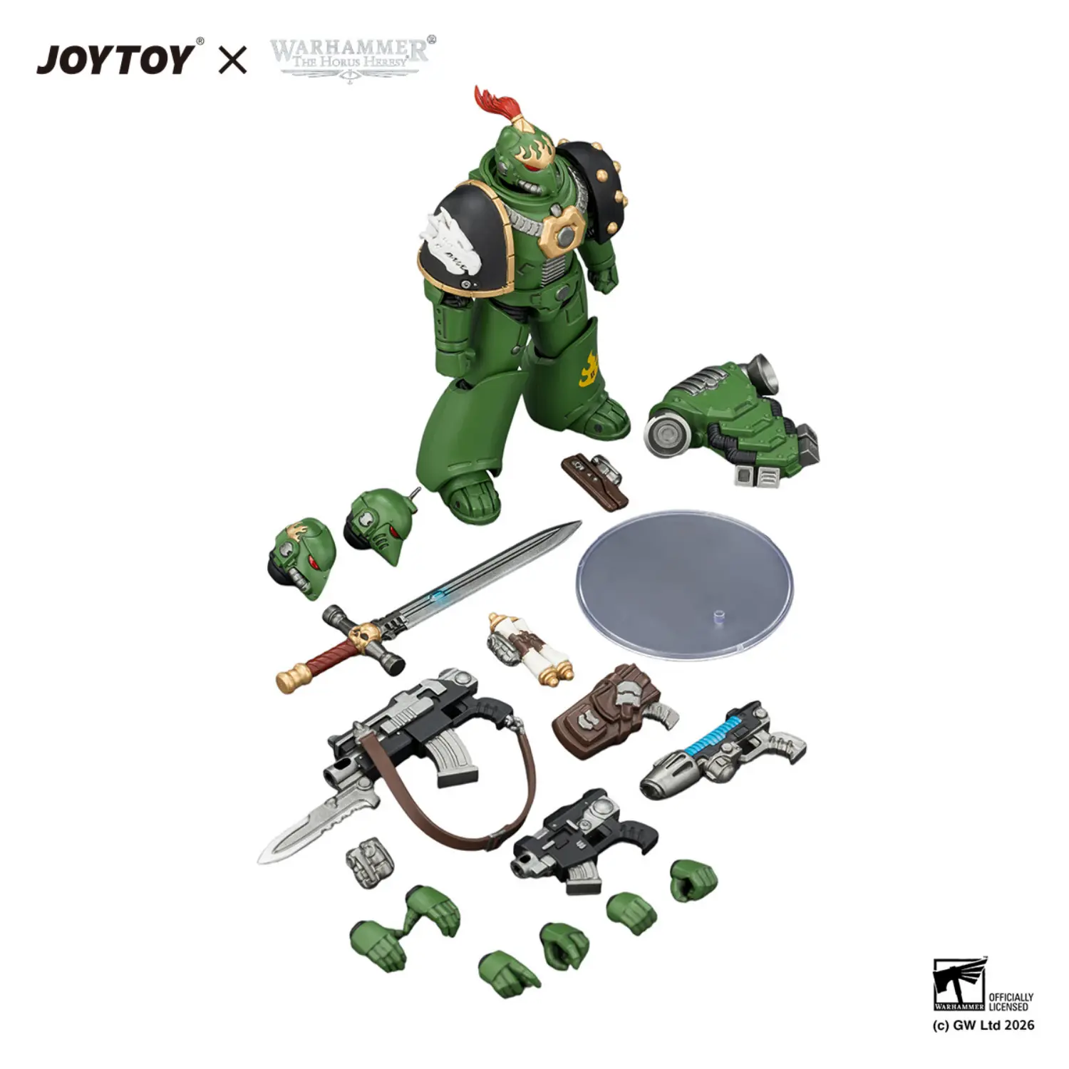 the parts of Action Figure - Salamanders MKVI Tactical Legionary 1 18 - JOTYOY Warhammer The Horus Heresy in white background The Parts Of Action Figure Salamanders Mkvi Tactical Legionary 1 18 Jotyoy Warhammer The Horus Heresy In White Background