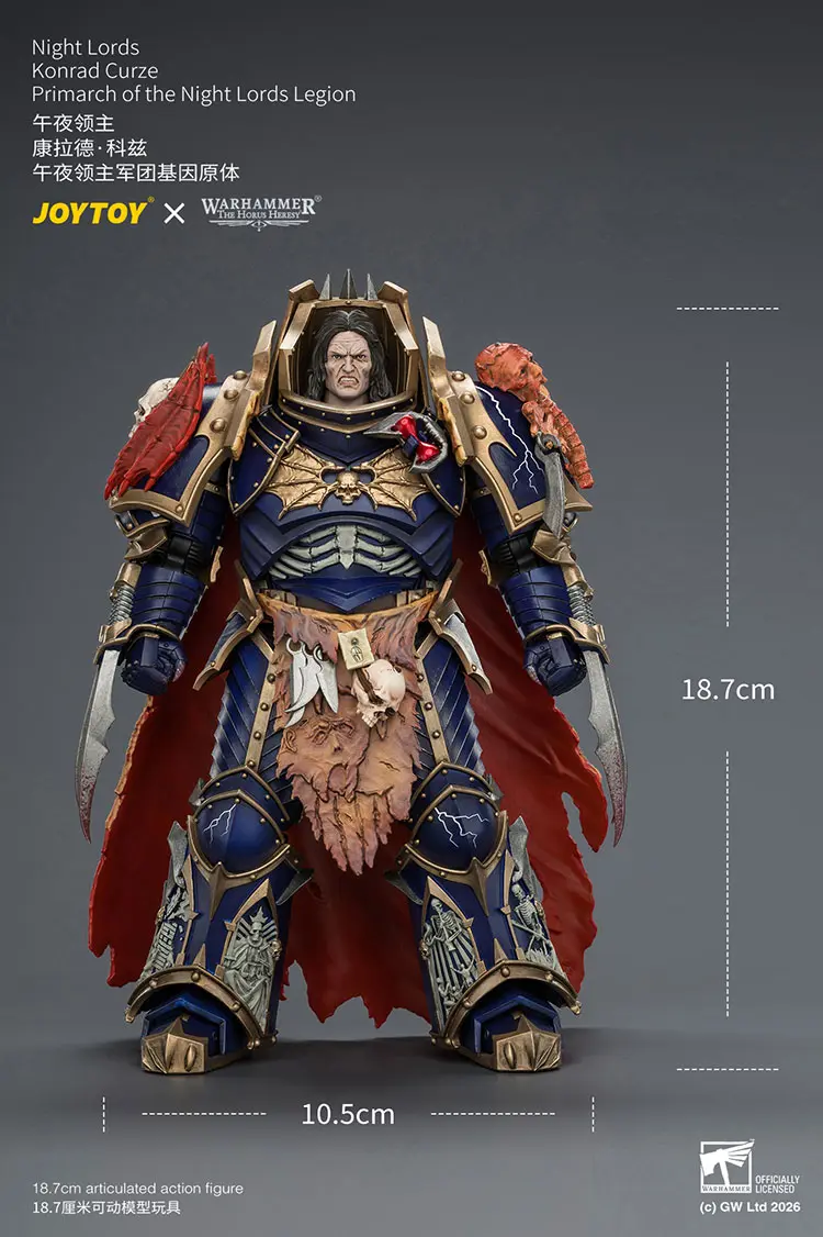 the size of Action Figure - Night Lords Konrad Curze Primarch of the Night Lords Legion 1 18 - JOYTOY Warhammer The Horus Heresy rectangle image The Size Of Action Figure Night Lords Konrad Curze Primarch Of The Night Lords Legion 1 18 Joytoy Warhammer The Horus Heresy Rectangle Image