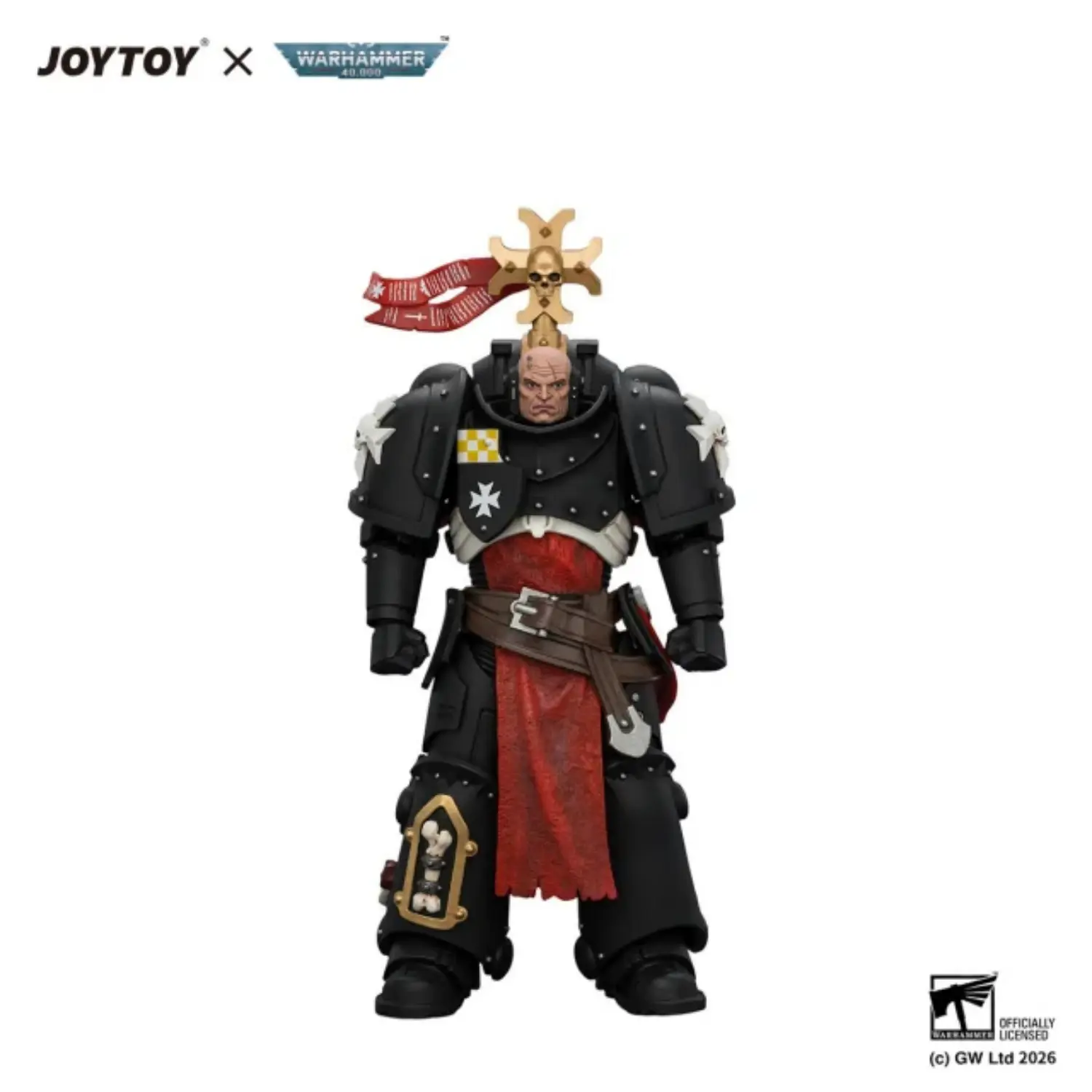 Action Figure - Black Templars Execrator 1 with Crozius Arcanum and Master-Crafted Power Weapon 1 18 - JOYTOY Warhammer 40K in white background Action Figure Black Templars Execrator 1 With Crozius Arcanum And Master Crafted Power Weapon 1 18 Joytoy Warhammer 40k In White Background