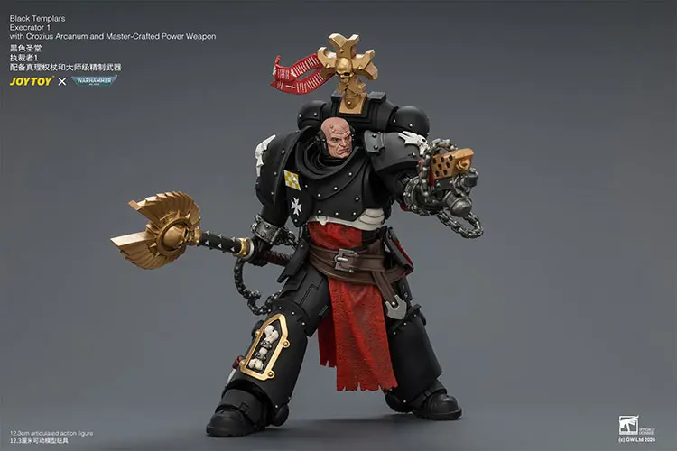 Action Figure - Black Templars Execrator 1 with Crozius Arcanum and Master-Crafted Power Weapon 1 18 - JOYTOY Warhammer 40K rectangle image 5 Action Figure Black Templars Execrator 1 With Crozius Arcanum And Master Crafted Power Weapon 1 18 Joytoy Warhammer 40k Rectangle Image 5