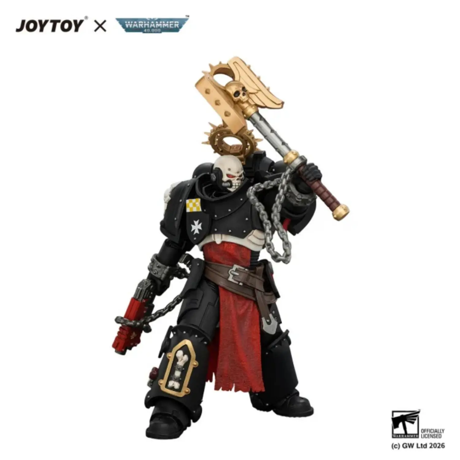 Action Figure - Black Templars Execrator 2 with Crozius Arcanum and Absolvor Bolt Pistol 1 18 - JOYTOY Warhammer 40K in white background 4 Action Figure Black Templars Execrator 2 With Crozius Arcanum And Absolvor Bolt Pistol 1 18 Joytoy Warhammer 40k In White Background 4