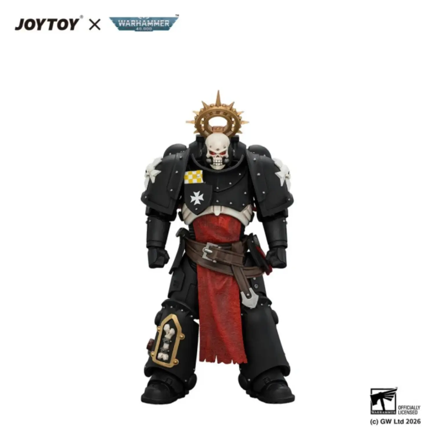Action Figure - Black Templars Execrator 2 with Crozius Arcanum and Absolvor Bolt Pistol 1 18 - JOYTOY Warhammer 40K in white background Action Figure Black Templars Execrator 2 With Crozius Arcanum And Absolvor Bolt Pistol 1 18 Joytoy Warhammer 40k In White Background