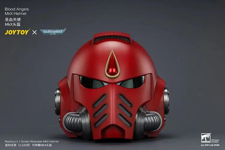 Action Figure Helmet - Blood Angels MkX 1 1 Life-Size Wearable Replica - JOYTOY Warhammer 40K rectangle image1 Action Figure Helmet Blood Angels Mkx 1 1 Life Size Wearable Replica Joytoy Warhammer 40k Rectangle Image1