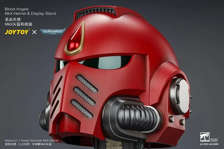 Action Figure Helmet - Blood Angels MkX Helmet & Display Stand 1 1 Life-Size Wearable Replica - JOYTOY Warhammer 40K rectangle image 25 Action Figure Helmet Blood Angels Mkx Helmet & Display Stand 1 1 Life Size Wearable Replica Joytoy Warhammer 40k Rectangle Image 25
