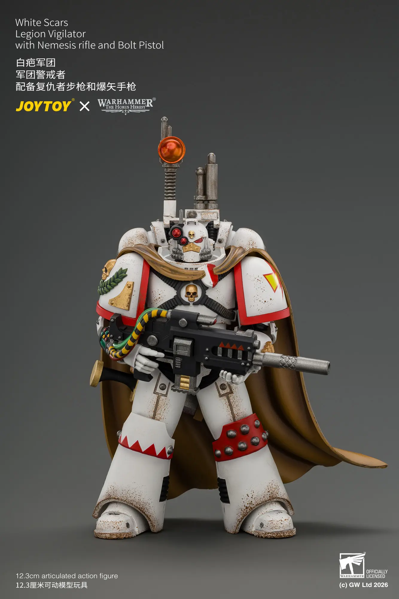 Action Figure - White Scars Legion Vigilator with Nemesis rifle and Bolt Pistol 1 18 - JOYTOY Warhammer The Horus Heresy rectangle image 1 Action Figure White Scars Legion Vigilator With Nemesis Rifle And Bolt Pistol 1 18 Joytoy Warhammer The Horus Heresy Rectangle Image 1