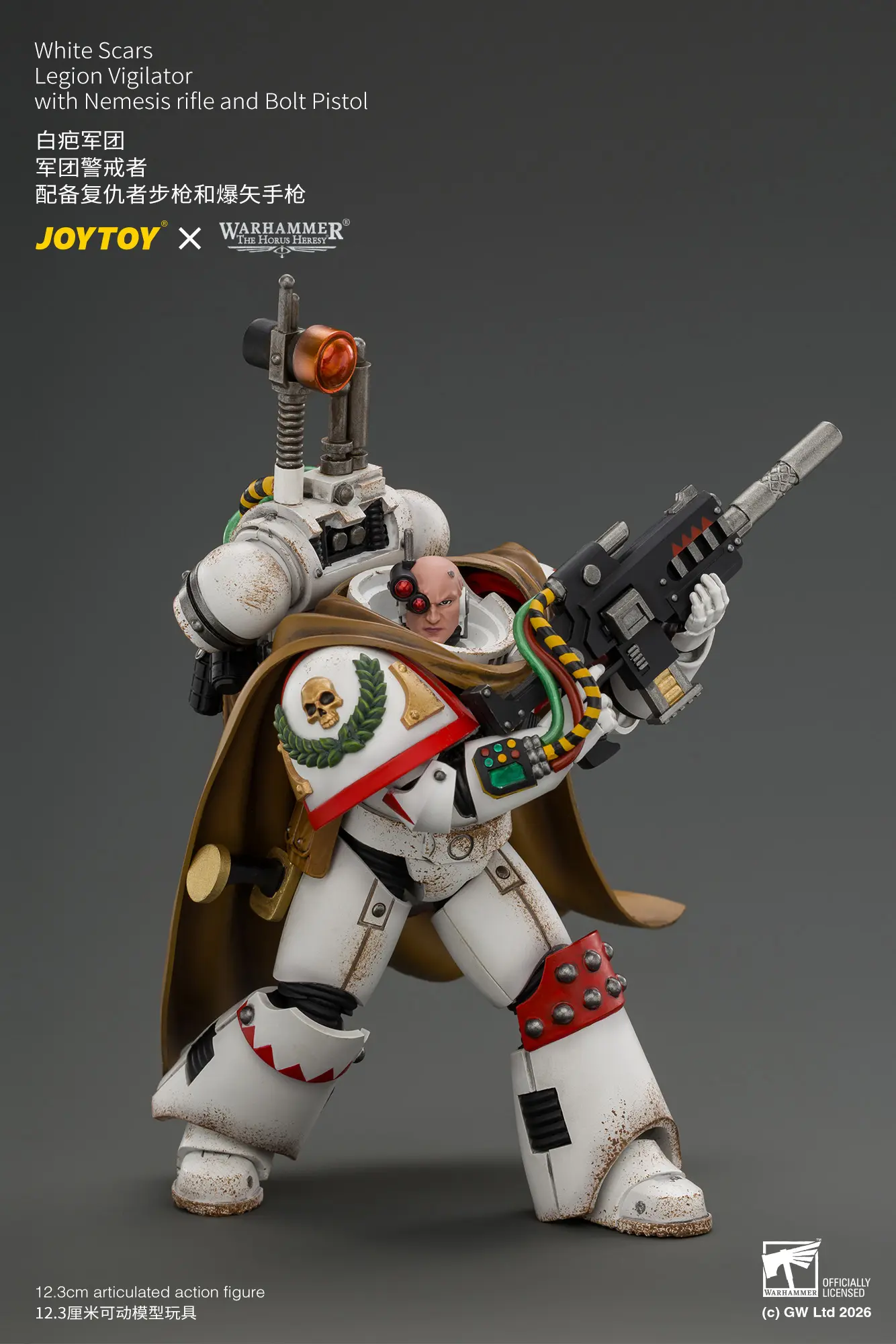 Action Figure - White Scars Legion Vigilator with Nemesis rifle and Bolt Pistol 1 18 - JOYTOY Warhammer The Horus Heresy rectangle image 5 Action Figure White Scars Legion Vigilator With Nemesis Rifle And Bolt Pistol 1 18 Joytoy Warhammer The Horus Heresy Rectangle Image 5