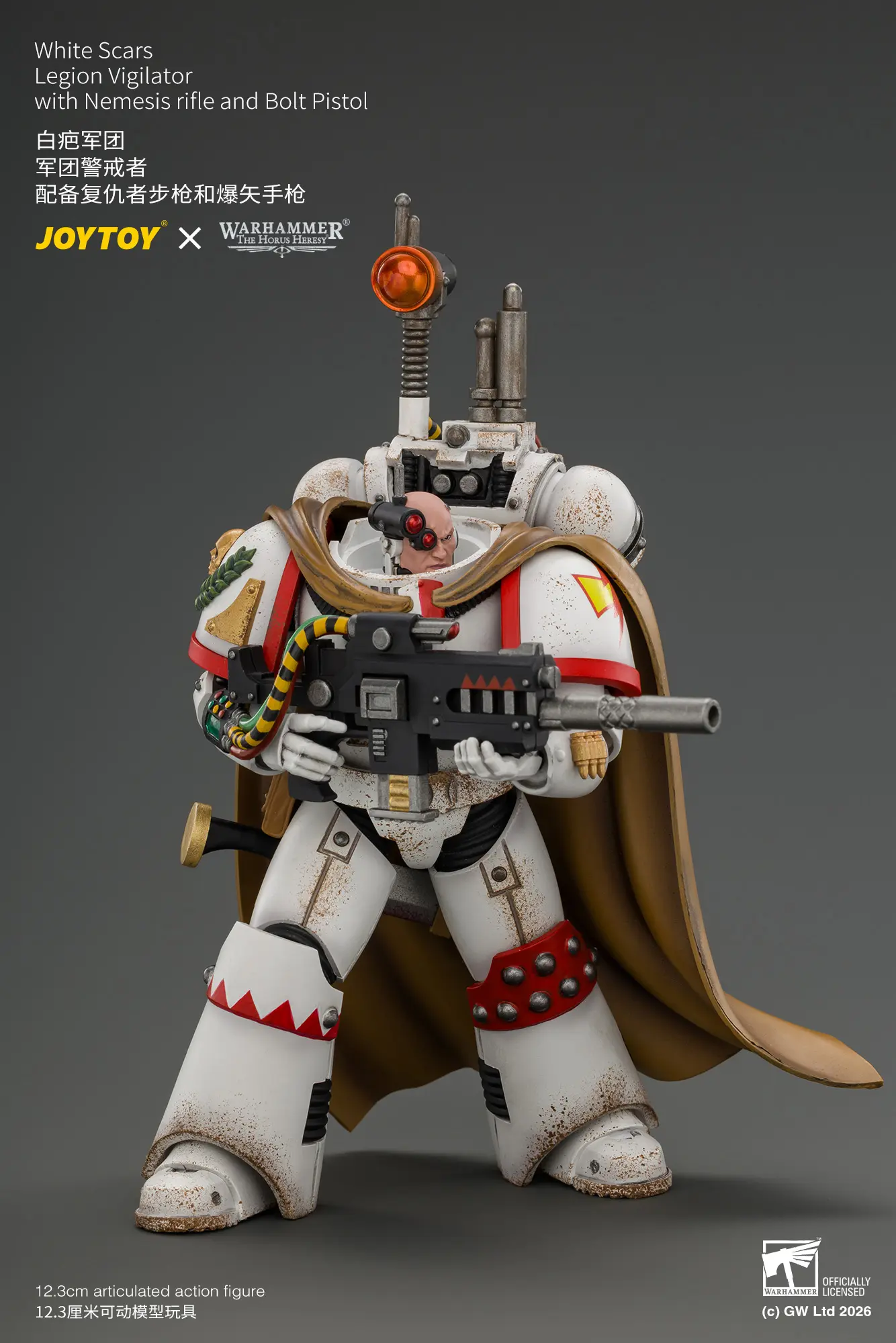 Action Figure - White Scars Legion Vigilator with Nemesis rifle and Bolt Pistol 1 18 - JOYTOY Warhammer The Horus Heresy rectangle image 6 Action Figure White Scars Legion Vigilator With Nemesis Rifle And Bolt Pistol 1 18 Joytoy Warhammer The Horus Heresy Rectangle Image 6