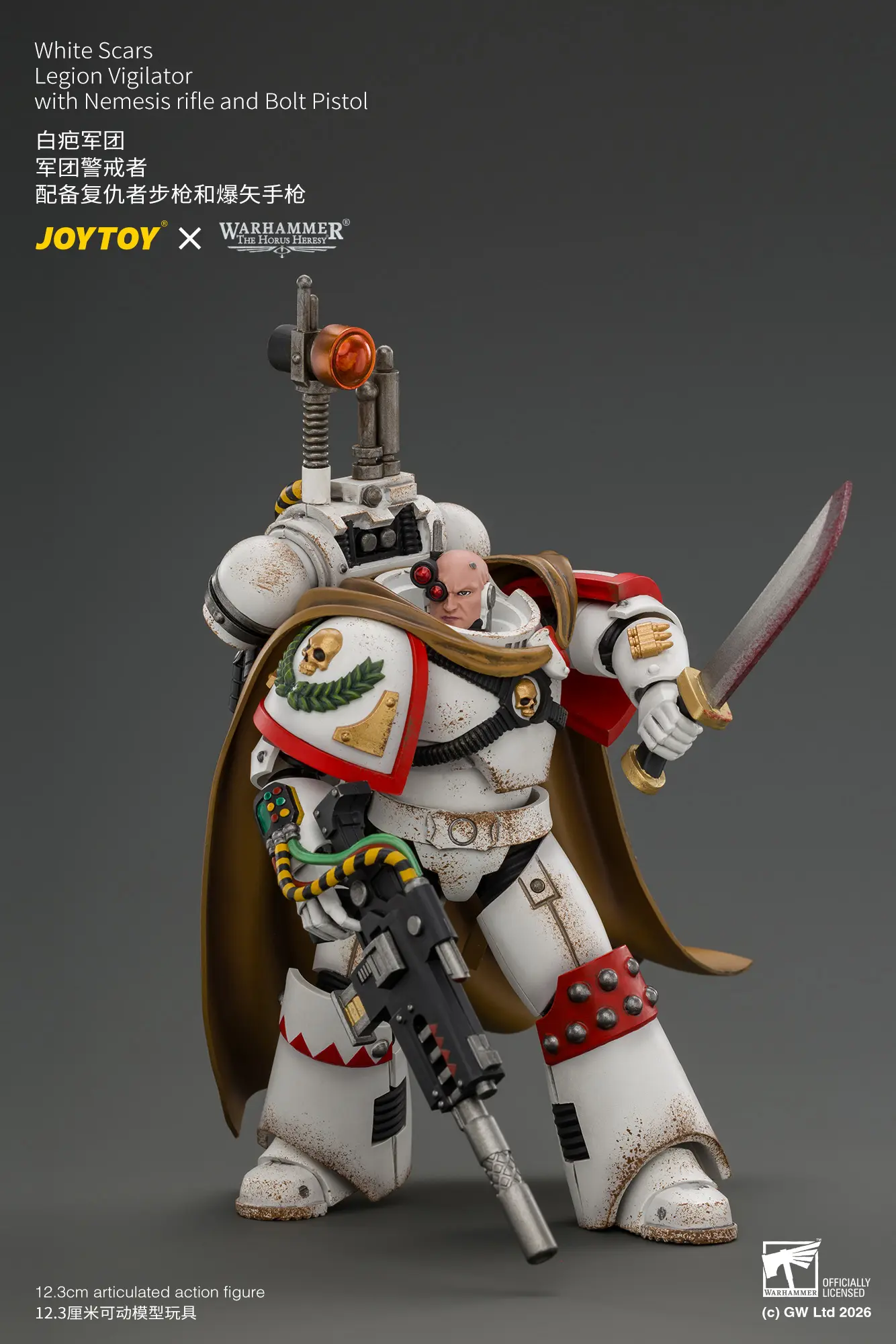 Action Figure - White Scars Legion Vigilator with Nemesis rifle and Bolt Pistol 1 18 - JOYTOY Warhammer The Horus Heresy rectangle image 7 Action Figure White Scars Legion Vigilator With Nemesis Rifle And Bolt Pistol 1 18 Joytoy Warhammer The Horus Heresy Rectangle Image 7
