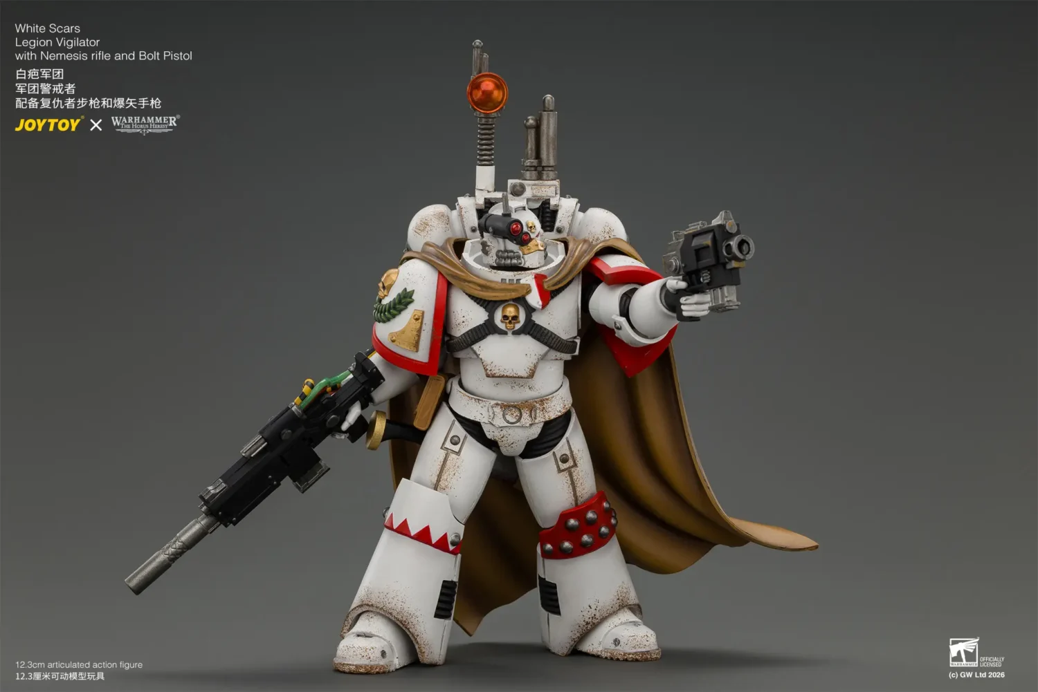 Action Figure - White Scars Legion Vigilator with Nemesis rifle and Bolt Pistol 1 18 - JOYTOY Warhammer The Horus Heresy rectangle image 8 Action Figure White Scars Legion Vigilator With Nemesis Rifle And Bolt Pistol 1 18 Joytoy Warhammer The Horus Heresy Rectangle Image 8