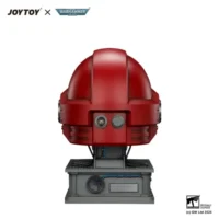 the back of Action Figure Helmet - Blood Angels MkX Helmet & Display Stand 1 1 Life-Size Wearable Replica - JOYTOY Warhammer 40K in white background The Back Of Action Figure Helmet Blood Angels Mkx Helmet & Display Stand 1 1 Life Size Wearable Replica Joytoy Warhammer 40k In White Background
