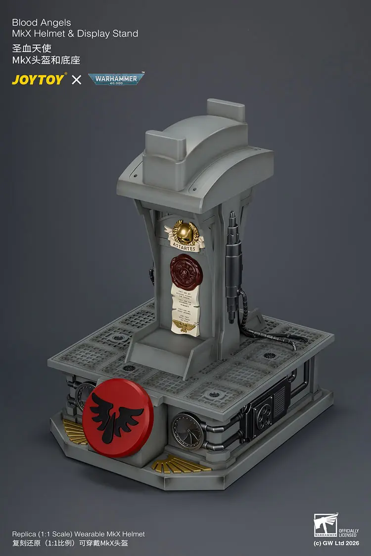 the display stand of Action Figure Helmet - Blood Angels MkX Helmet 1 1 Life-Size Wearable Replica - JOYTOY Warhammer 40K rectangle image 11 The Display Stand Of Action Figure Helmet Blood Angels Mkx Helmet 1 1 Life Size Wearable Replica Joytoy Warhammer 40k Rectangle Image 11