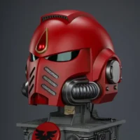 the front left of Action Figure Helmet - Blood Angels MkX Helmet & Display Stand 1 1 Life-Size Wearable Replica - JOYTOY Warhammer 40K rectangle image The Front Left Of Action Figure Helmet Blood Angels Mkx Helmet & Display Stand 1 1 Life Size Wearable Replica Joytoy Warhammer 40k Rectangle Image