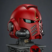 the front right of Action Figure Helmet - Blood Angels MkX Helmet & Display Stand 1 1 Life-Size Wearable Replica - JOYTOY Warhammer 40K rectangle image The Front Right Of Action Figure Helmet Blood Angels Mkx Helmet & Display Stand 1 1 Life Size Wearable Replica Joytoy Warhammer 40k Rectangle Image