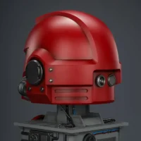 the left back of Action Figure Helmet - Blood Angels MkX Helmet & Display Stand 1 1 Life-Size Wearable Replica - JOYTOY Warhammer 40K rectangle image The Left Back Of Action Figure Helmet Blood Angels Mkx Helmet & Display Stand 1 1 Life Size Wearable Replica Joytoy Warhammer 40k Rectangle Image