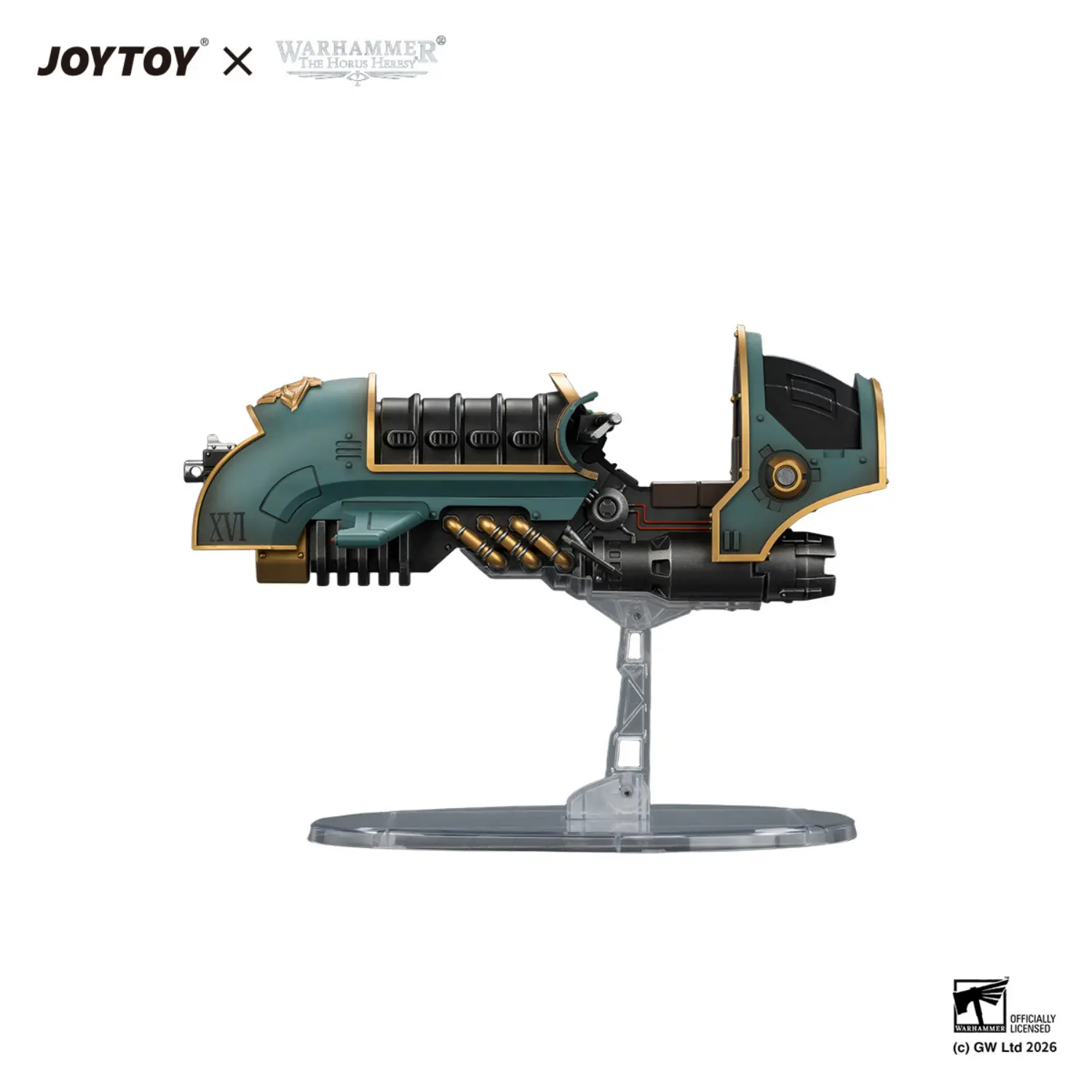 the left of Action Figure - Sons of Horus Legion Scimitar Jetbike with Heavy Bolter 1 18 - JOYTOY Warhammer The Horus Heresy in white background The Left Of Action Figure Sons Of Horus Legion Scimitar Jetbike With Heavy Bolter 1 18 Joytoy Warhammer The Horus Heresy In White Background