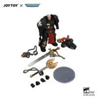 the parts of Action Figure - Black Templars Execrator 1 with Crozius Arcanum and Master-Crafted Power Weapon 1 18 - JOYTOY Warhammer 40K in white background The Parts Of Action Figure Black Templars Execrator 1 With Crozius Arcanum And Master Crafted Power Weapon 1 18 Joytoy Warhammer 40k In White Background