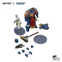 the parts of Action Figure - Ultramarines Ferren Areios with Thunder Hammer and Bolt Pistol 1 18 - JOYTOY Warhammer 40K in white background The Parts Of Action Figure Ultramarines Ferren Areios With Thunder Hammer And Bolt Pistol 1 18 Joytoy Warhammer 40k In White Background