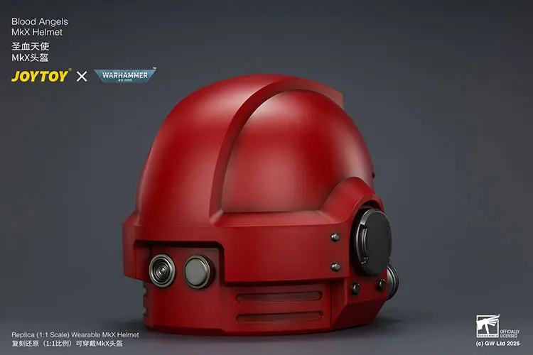 the right back of Action Figure Helmet - Blood Angels MkX 1 1 Life-Size Wearable Replica - JOYTOY Warhammer 40K rectangle image The Right Back Of Action Figure Helmet Blood Angels Mkx 1 1 Life Size Wearable Replica Joytoy Warhammer 40k Rectangle Image