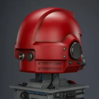 the right back of Action Figure Helmet - Blood Angels MkX Helmet & Display Stand 1 1 Life-Size Wearable Replica - JOYTOY Warhammer 40K rectangle image The Right Back Of Action Figure Helmet Blood Angels Mkx Helmet & Display Stand 1 1 Life Size Wearable Replica Joytoy Warhammer 40k Rectangle Image