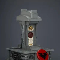 the right front of the display stand of Action Figure Helmet - Blood Angels MkX Helmet 1 1 Life-Size Wearable Replica - JOYTOY Warhammer 40K rectangle image The Right Front Of The Display Stand Of Action Figure Helmet Blood Angels Mkx Helmet 1 1 Life Size Wearable Replica Joytoy Warhammer 40k Rectangle Image