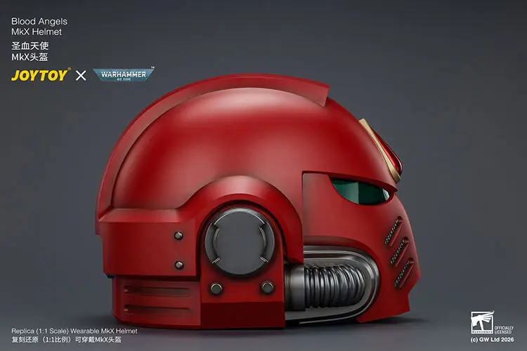 the right of Action Figure Helmet - Blood Angels MkX 1 1 Life-Size Wearable Replica - JOYTOY Warhammer 40K rectangle image The Right Of Action Figure Helmet Blood Angels Mkx 1 1 Life Size Wearable Replica Joytoy Warhammer 40k Rectangle Image