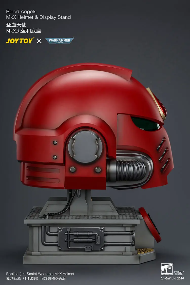 the right of Action Figure Helmet - Blood Angels MkX Helmet & Display Stand 1 1 Life-Size Wearable Replica - JOYTOY Warhammer 40K rectangle image The Right Of Action Figure Helmet Blood Angels Mkx Helmet & Display Stand 1 1 Life Size Wearable Replica Joytoy Warhammer 40k Rectangle Image