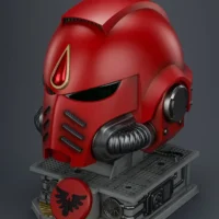 the up left front of Action Figure Helmet - Blood Angels MkX Helmet & Display Stand 1 1 Life-Size Wearable Replica - JOYTOY Warhammer 40K rectangle image The Up Left Front Of Action Figure Helmet Blood Angels Mkx Helmet & Display Stand 1 1 Life Size Wearable Replica Joytoy Warhammer 40k Rectangle Image